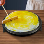 8-SOGA 2X 33CM Reversible Round Cast Iron Induction Crepes Pan Baking Cookie Pancake Pizza Bakeware