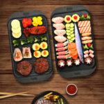 7-SOGA 2X 47cm Cast Iron Ridged Griddle Hot Plate Grill Pan BBQ Stovetop