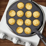 6-SOGA 18CM Cast Iron Takoyaki Fry Pan Octopus Balls Maker 12 Hole Cavities Grill Mold