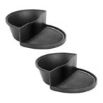 1-SOGA 2X 2 in 1 Cast Iron Ribbed Fry Pan Skillet Griddle BBQ and Steamboat Hot Pot