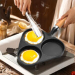 7-SOGA 2X 3 Mold Cast Iron Breakfast Fried Egg Pancake Omelette Fry Pan