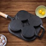 4-SOGA 4 Mold Cast Iron Breakfast Fried Egg Pancake Omelette Fry Pan