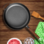 2-SOGA 2X 29cm Round Cast Iron Frying Pan Skillet Steak Sizzle Platter with Helper Handle