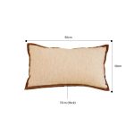 2-SOGA Pillow Rectangular Vintage Cover Square Decorative Beautiful with Polyester Made Throw Pillow