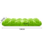 6-SOGA Floor Recliner Folding Lounge Sofa Futon Couch Folding Chair Cushion Green