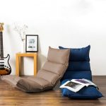5-SOGA 4X Foldable Tatami Floor Sofa Bed Meditation Lounge Chair Recliner Lazy Couch Khaki