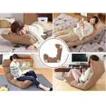 7-SOGA 4X Foldable Tatami Floor Sofa Bed Meditation Lounge Chair Recliner Lazy Couch Khaki