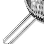 3-SOGA Stainless Steel Perforated Colander Fine Mesh Net Food Strainer Basket with Handle Skimmer Sieve Set