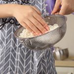 6-SOGA Stainless Steel Perforated Colander Fine Mesh Net Food Strainer Basket with Handle Skimmer Sieve Set