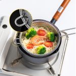 7-SOGA Stainless Steel Perforated Colander Fine Mesh Net Food Strainer Basket with Handle Skimmer Sieve Set