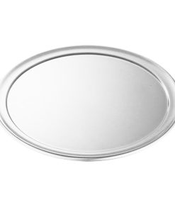 1-SOGA 12-inch Round Aluminum Steel Pizza Tray Home Oven Baking Plate Pan