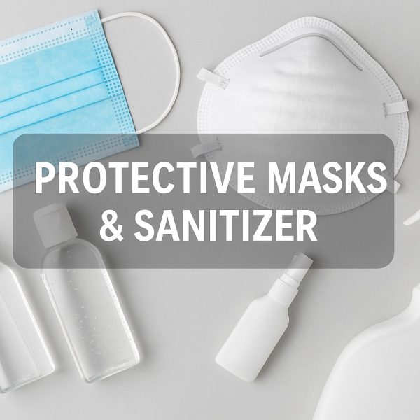 Protective Masks & Sanitizer