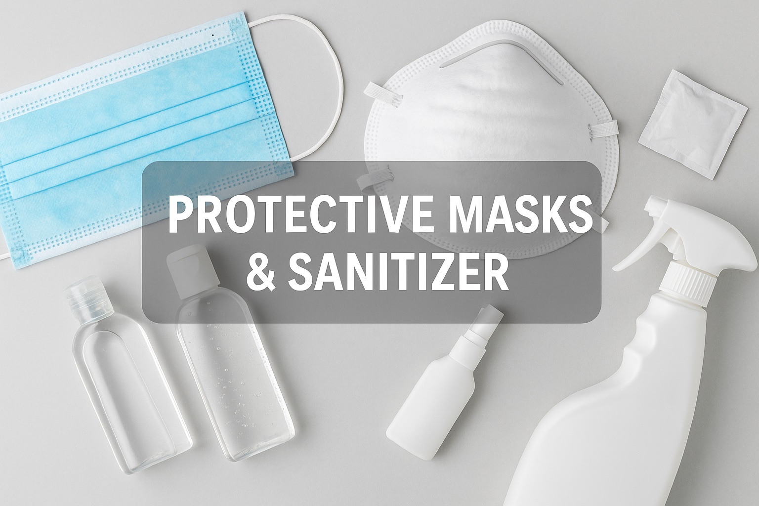 Protective Masks & Sanitizer