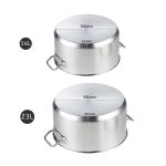 6-SOGA Stock Pot 14L 23L Top Grade Thick Stainless Steel Stockpot 18/10
