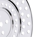 7-SOGA 2X 28cm Stainless Steel Steamer Insert Stock Pot Steaming Rack Stockpot Tray