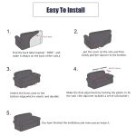 7-SOGA 4-Seater Geometric Print Sofa Cover Couch Protector High Stretch Lounge Slipcover Home Decor