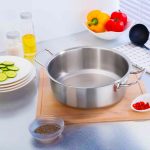 4-SOGA Stock Pot 17L Top Grade Thick Stainless Steel Stockpot 18/10 Without Lid