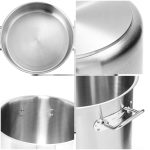 5-SOGA Stock Pot 17L Top Grade Thick Stainless Steel Stockpot 18/10 Without Lid