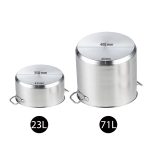 7-SOGA 23L Wide Stock Pot  and 71L Tall Top Grade Thick Stainless Steel Stockpot 18/10