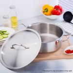 3-SOGA 32cm Top Grade Stockpot Lid Stainless Steel Stock pot Cover
