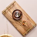 6-SOGA 2X 30cm Brown Rectangle Wooden Acacia Food Serving Tray Charcuterie Board Centerpiece  Home Decor