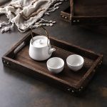 5-SOGA Large Walnut Rectangle Wooden Tray Breakfast Dinner Serving Board Tea Set Holder Kitchen Home Decor
