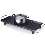 2-SOGA Electric Steamboat Asian Hot Pot Soup Maker Fondue Teppanyaki Hotpot Grill