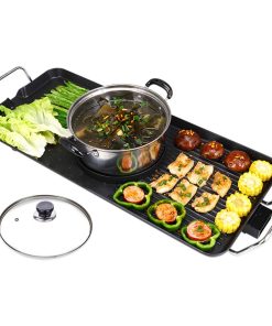 1-SOGA Electric Steamboat Asian Hot Pot Soup Maker Fondue Teppanyaki Hotpot Grill