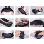 3-SOGA 2X Electric Kneading Back Neck Shoulder Massage Arm Body Massager Black/White