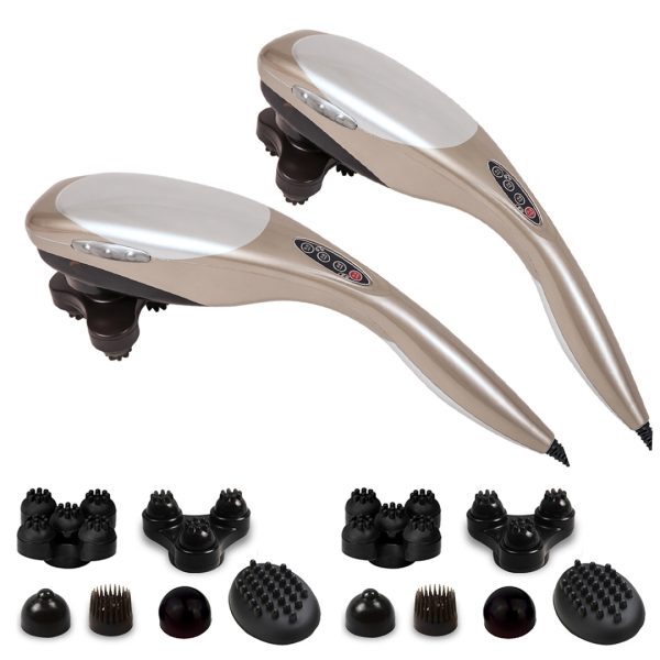 1-SOGA 2X Hand Held Full Body Massager with 6 attachments Back Pain Therapy