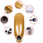 2-SOGA 2X  6 Heads Portable Handheld Massager Soothing Stimulate Blood Flow Shoulder Yellow
