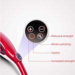 3-SOGA 2X 6 Heads Portable Handheld Massager Soothing Stimulate Blood Flow Shoulder Red