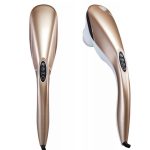 2-SOGA 2X 6 Heads Portable Handheld Massager Soothing Stimulate Blood Flow Shoulder Gold