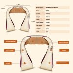 6-SOGA 2X Electric Kneading Neck Shoulder Arm Body Massager With Heat Health Care