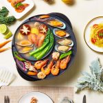 8-SOGA 2 in 1 Electric Stone Coated Teppanyaki Grill Plate Steamboat Hotpot 3-5 Person