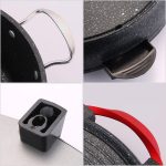 7-SOGA 2 in 1 Electric Stone Coated Grill Plate Steamboat Two Division Hotpot