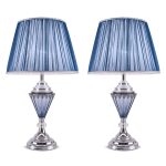 1-SOGA 2X LED Elegant Table Lamp with Warm Shade Desk Lamp