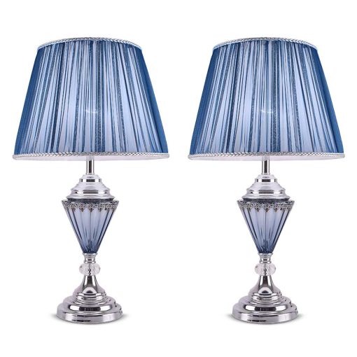 1-SOGA 2X LED Elegant Table Lamp with Warm Shade Desk Lamp