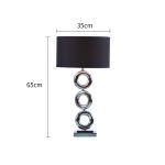 2-SOGA Simple Industrial Style Table Lamp Metal Base Desk Lamp