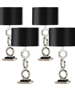 1-SOGA 4X Simple Industrial Style Table Lamp Metal Base Desk Lamp