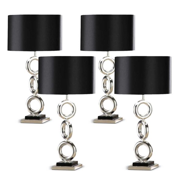 1-SOGA 4X Simple Industrial Style Table Lamp Metal Base Desk Lamp