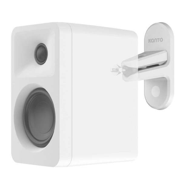 Kanto SPW3 Universal Satellite Speaker Wall Mount Bracket - Black, Pair