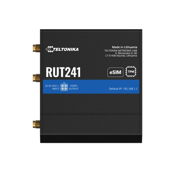 Teltonika RUT241 eSIM™ Industrial 4G Router,Global Version, Instant LTE ...