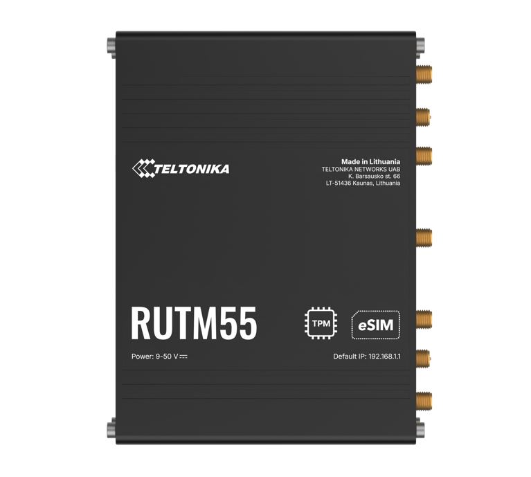 Teltonika RUTM55 Dual 5G Router, Dual SIM & eSIM™, Telit 5G Modem, Auto ...