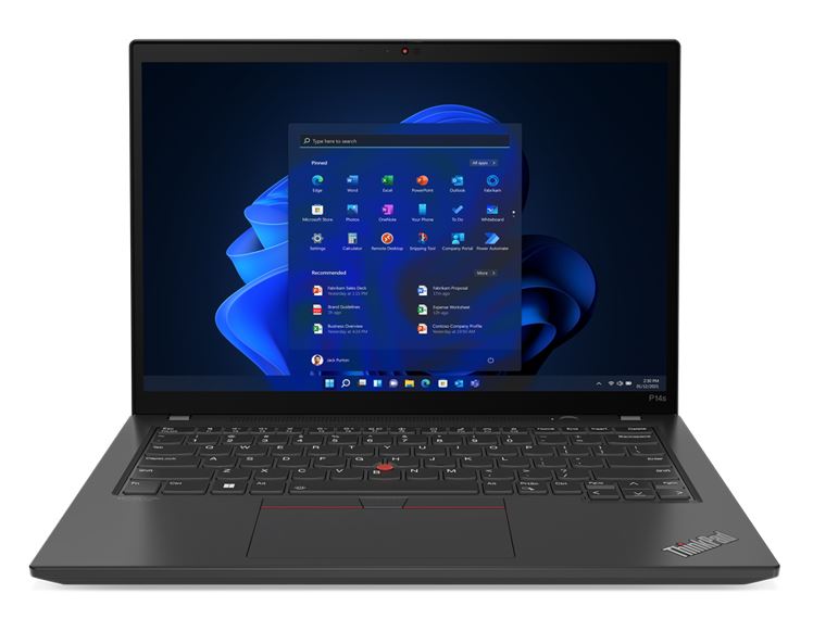 LENOVO ThinkPad P14S G5 14'' WUXGA IR Intel U7-155H 32GB DDR5 1TB SSD Windows 11 Pro nVidia RTX A500 AI PC NPU TOPS 11 Thunderbolt 3yr Prem 1.6kg Notebooks