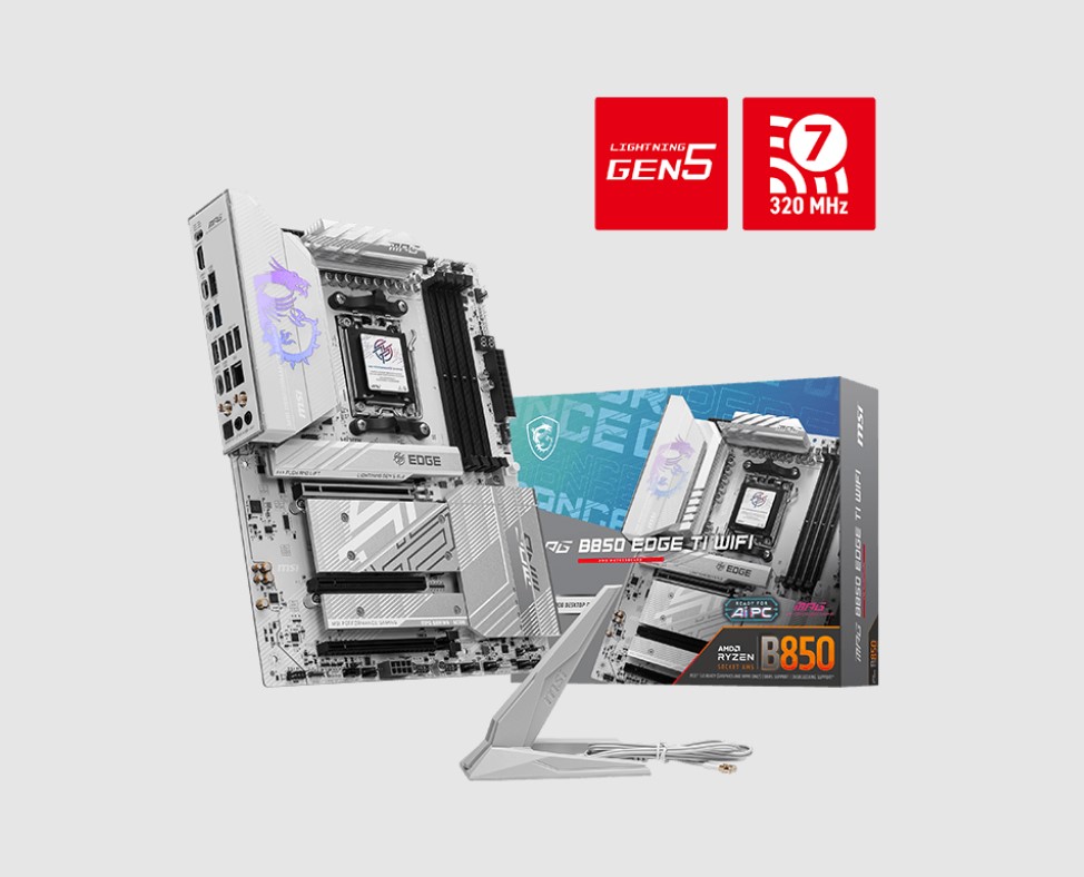 MSI B850 EDGE TI WIFI Motherboards