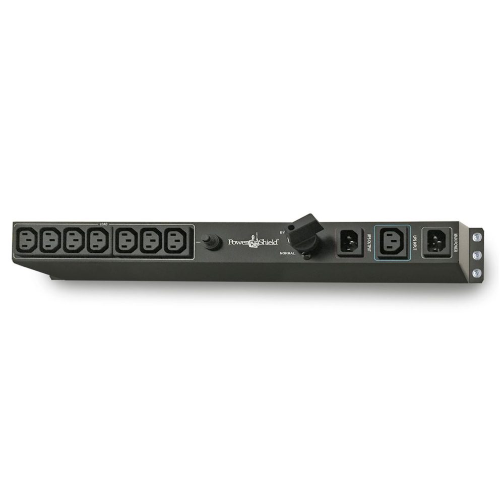 PowerShield Rack Mount Bypass Switch Plus Hot Swap PDU for 1 & 2kVA UPS & Power Board