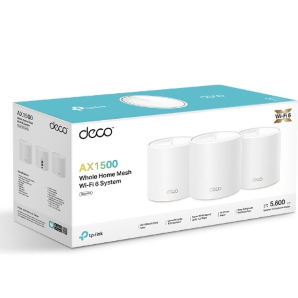TP-Link Deco X1500(3-pack) AX1500 Whole Home Mesh Wi-Fi 6 System Network - Consumer