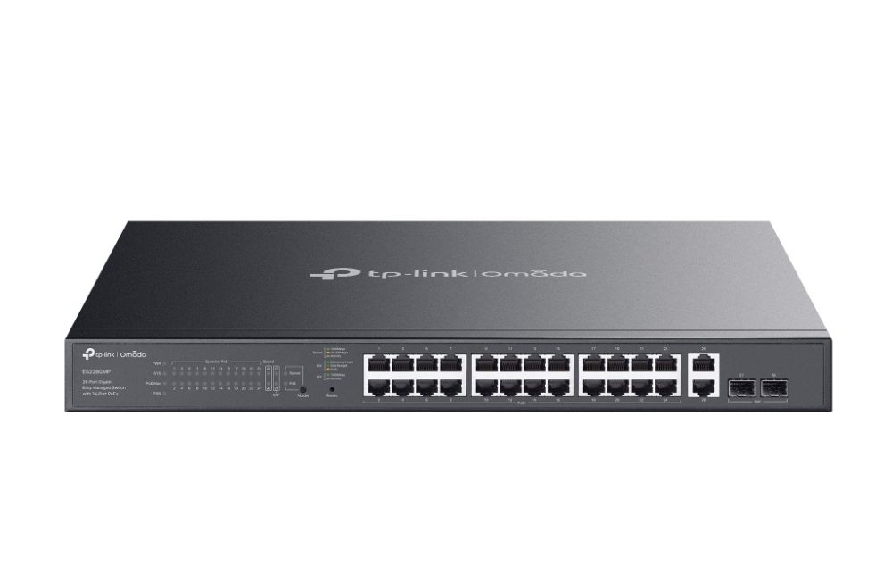 TP-Link ES228GMP Omada 28-Port Gigabit Easy Managed Switch with 24-Port PoE+ Network - SMB