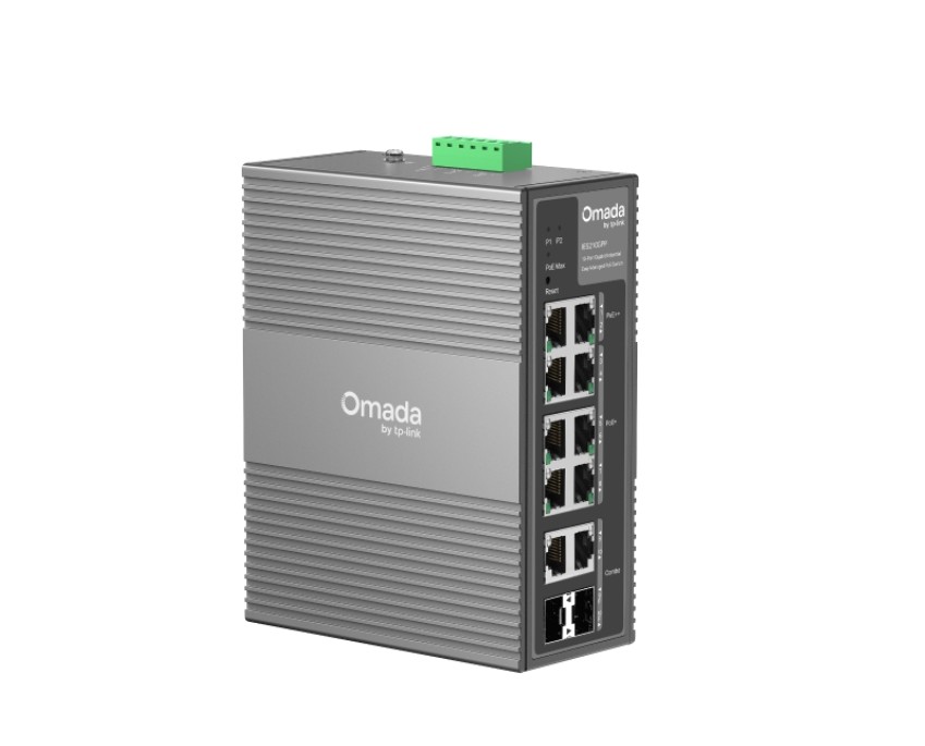TP-Link IES210GPP Omada 10-Port Gigabit Industrial Easy Managed Switch with 6-Port PoE+ and 2-Port PoE++ Network - SMB